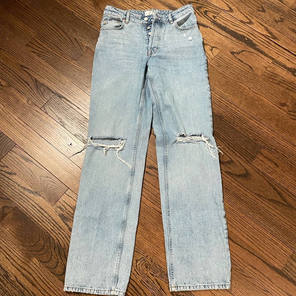 Free People “Wild Flower” Boyfriend Jeans - Size 27